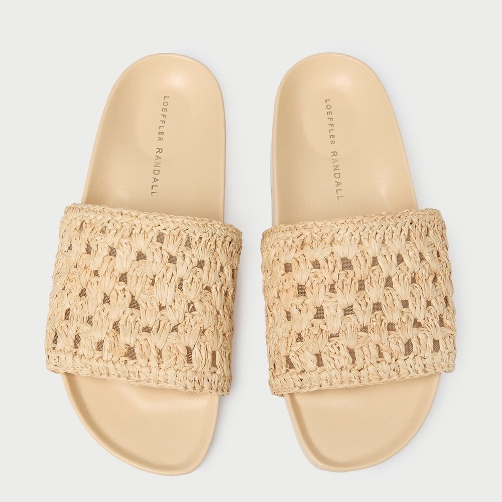 LOEFFLER RANDALL Henri Natural Crochet Sandal US5
